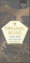 Schokolade Cusco 100% Original Beans 70g