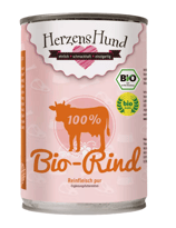 Herzenshund Reinfleisch Bio Rind, 12 x 400 gr.