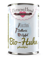 Herzenshund Bio-Huhn mit Bio-Zucchini -getreidefrei