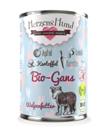 Herzenshund Bio Gans mit Bio-Apfel - Welpe