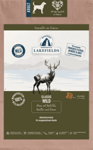 LakeFields Trockenfleischmenü Wild für ausgewachsene Hunde