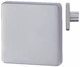 Drehknopf 45x45 mm - Zink matt verchromt - Vierkantstift 7x35 mm