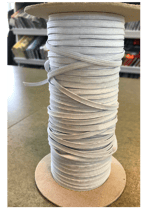 Gummilitze rohweiß 5mm breit