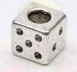Tibetsilber Bead "Würfel"