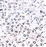 Letterbead "Weiss Alphabet, Herz und #Hash"