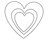 Metall-Herz Schwarz 20cm