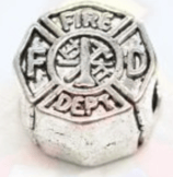 Tibetsilber Bead "Firefighter"