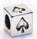 Tibetsilber Bead "ace"