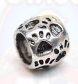 Tibetsilber Bead "Pfote"