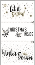 Deko-Abziehmotive Let it Snow