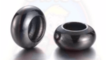 Tibetsilber Bead "Luna Gun Black"