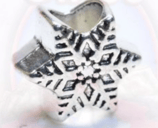 Tibetsilber Bead "Schneeflocke"