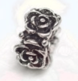 Tibetsilber Bead "Rose"