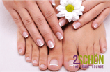 2Schön Pedicure mit Lack