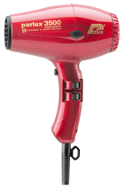 PARLUX 3500 Supercompact CERAMIC & IONIC Haartrockner rot metallic