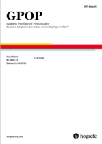 GPOP Persönlichkeitsanalyse inkl. Coaching Gespräch
