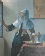 フェルメール「水差しを持つ女」作品のみ　※和紙に印刷