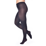 Pamela manny 50 denier panty zwart met zilveren studs