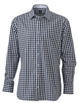 James & Nicholson by Daiber | JN 617 | Popeline Karo Hemd langarm