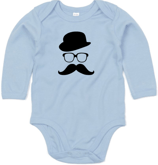 Babywelt | Babybugz | 71.0030 |  BZ30 Baby Body langarm  |  Druck "Boy Icon"