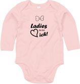 Babywelt | Babybugz | 71.0030 |  BZ30 Baby Body langarm  |  Druck "Ladys Da Bin Ich"