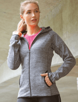 Spiro |  S245F | Damen Microfleece Kapuzenjacke