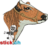 SWL | Bruststickerei links "Red Holstein Kopf"