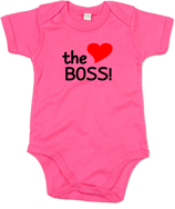 Babywelt | Babybugz | 71.0010 |  BZ10 Baby Body kurzarm |  Druck "The Boss"