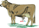 SWL | Rückenstick "Kuh braun ohne Horn2"
