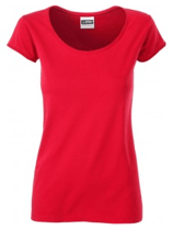 James & Nicholson by Daiber | JN 8001 | Damen Bio T-Shirt mit Rollsaum