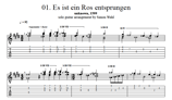 "Es ist ein Ros entsprungen" Noten (+TABs)