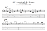 "Leise Rieselt Der Schnee" Noten (+TABs)