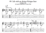 "Ich steh an deiner Krippe hier" Noten (+TABs)