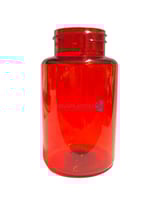 Pastillero de PET rojo 150 gr, capsulero de PET