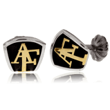 Manschettenknöpfe in Silber mit Monogram in Rotgold aus der Mikrokosmos Männerschmuck Kollektion der Goldschmiede OBSESSION