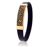 Armband mit Karten-Motiv in Rotgold und einem Brillanten von der Goldschmiede OBSESSION in Wetzikon und Zürich