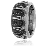 Herrenringe kaufen aus der Gremlin-Kollektion: Weissgold und Stahl 