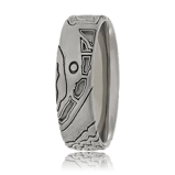 Herren Ringe kaufen in Zürich: Schatzring aus Weissgold 