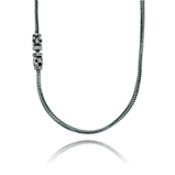 Collier in Silber aus der Mikrokosmos Männerschmuck Kollektion der Goldschmiede OBSESSION