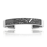 Armreif mit Karten-Motiv in Silber von der Goldschmiede OBSESSION in Wetzikon und Zürich