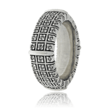 Herrenring in Weissgold aus der Matrix Kollektion der Goldschmiede OBSESSION Zürich und Wetzikon