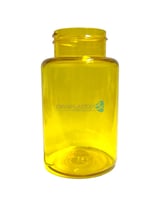 Pastillero de PET amarillo 150gr, capsulero