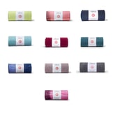 eQua® Mat Towel groß, Farben:Lichen (gelbgrünlich), Blue Lotus (blaugrün), Moon Tie Dye (blau gemustert), Rooibos Tie Dye (blau gemustert), Radiant Tie Dye (tiefrot gemustert), Elderberry (hellbraun), Midnight (dunkelblau), Midnight 200 cm (dunkelblau)