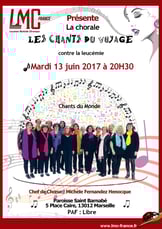Chorale chants du voyage soutient LMC France Michèle Fernandez Henocque 