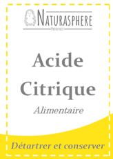 Acide citrique alimentaire Naturasphere