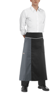 Grembiule lungo unisex Double linea Egochef per bistrò ristoranti bar catering 
