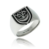 Wappenring in Palladium angefertigt auf Kundenwunsch von der Goldschmiede OBSESSION Zürich und Wetzikon