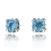 Ohrstecker in Weissgold mit Aquamarinen aus der Gremlin Baby Kollektion der Goldschmiede OBSESSION Zürich und Wetzikon