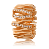 Schmuck-Ring in Rotgold mit Brillanten aus der Himalaja Kollektion der Goldschmiede OBSESSION Zürich und Wetzikon