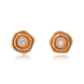 Ohrstecker in Rotgold mit Brillanten aus der Himalaja Kollektion der Goldschmiede OBSESSION Zürich und Wetzikon